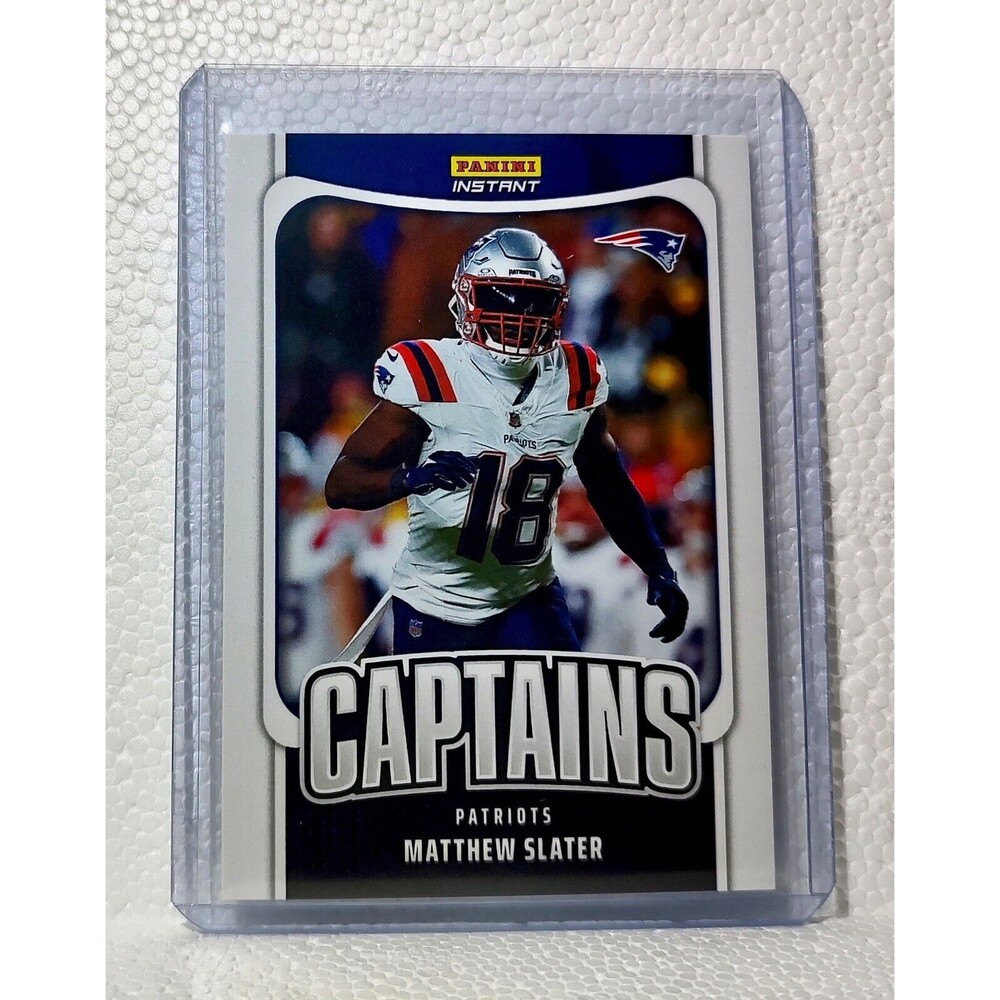 Matthew Slater 2023 Panini NFL Captain #22 Football Card Patriots 1/331